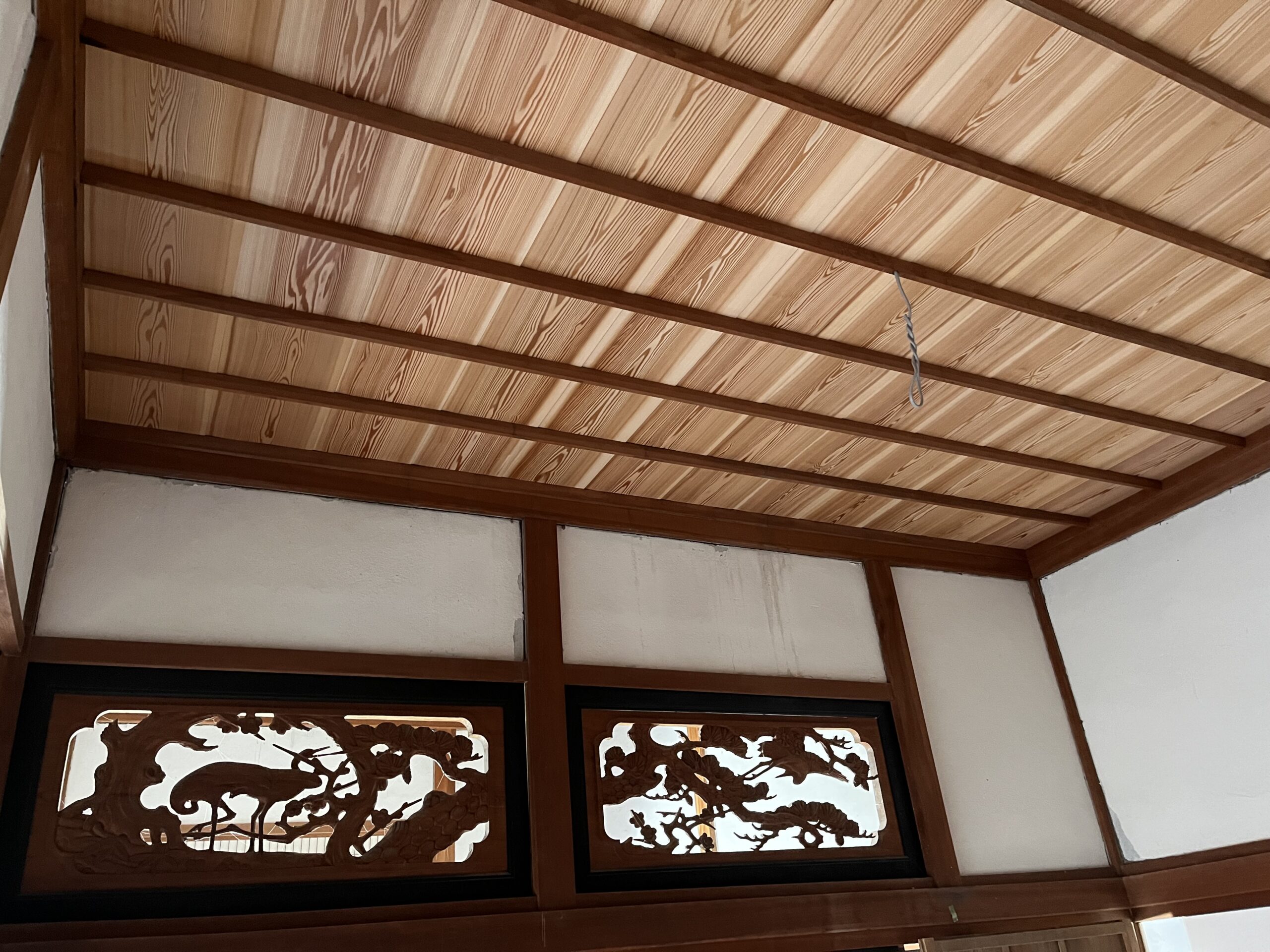 和室の天井板を張り替えました。