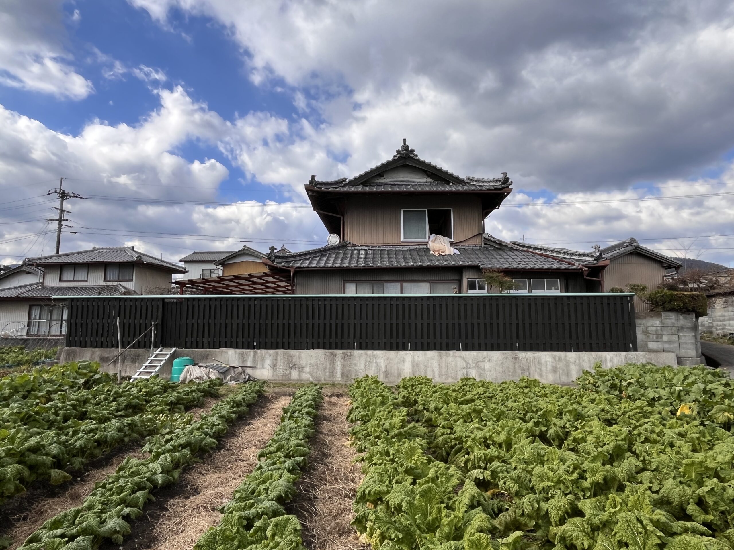 板塀を新設工事しました。